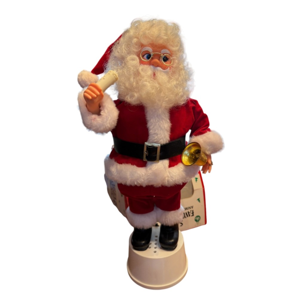 Vintage 1990 Santa'sβ Favorite Folks Animated Illuminated Figure Christmas 16"